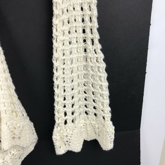 Free People Cream Beige Scoop Knit Bell Sleeve S - Picture 3 of 4